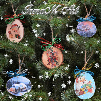 Ръчно изработени изделия от дърво Коледа и Нова година  Ръчно изработени изделия от дърво Сувенир  Декорация от шайби